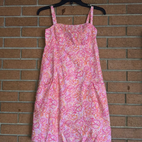 🚲LILLY PULITZER🚲LOLA HOTTY PINK TEN SPEED DRESS - Picture 5 of 10